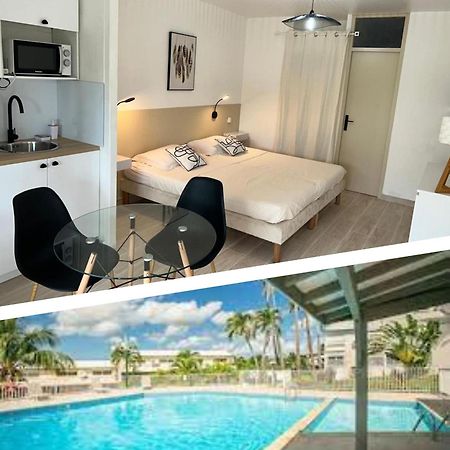 Superbe Studio Avec Piscine, Au Coeur De La Marina! Village Soleil ! Proche Aeroport & Ferry Le Gosier  Luaran gambar